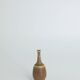 Suite de 4 vases de collection Mid-Century scandinave en grès marron par Gunnar Borg