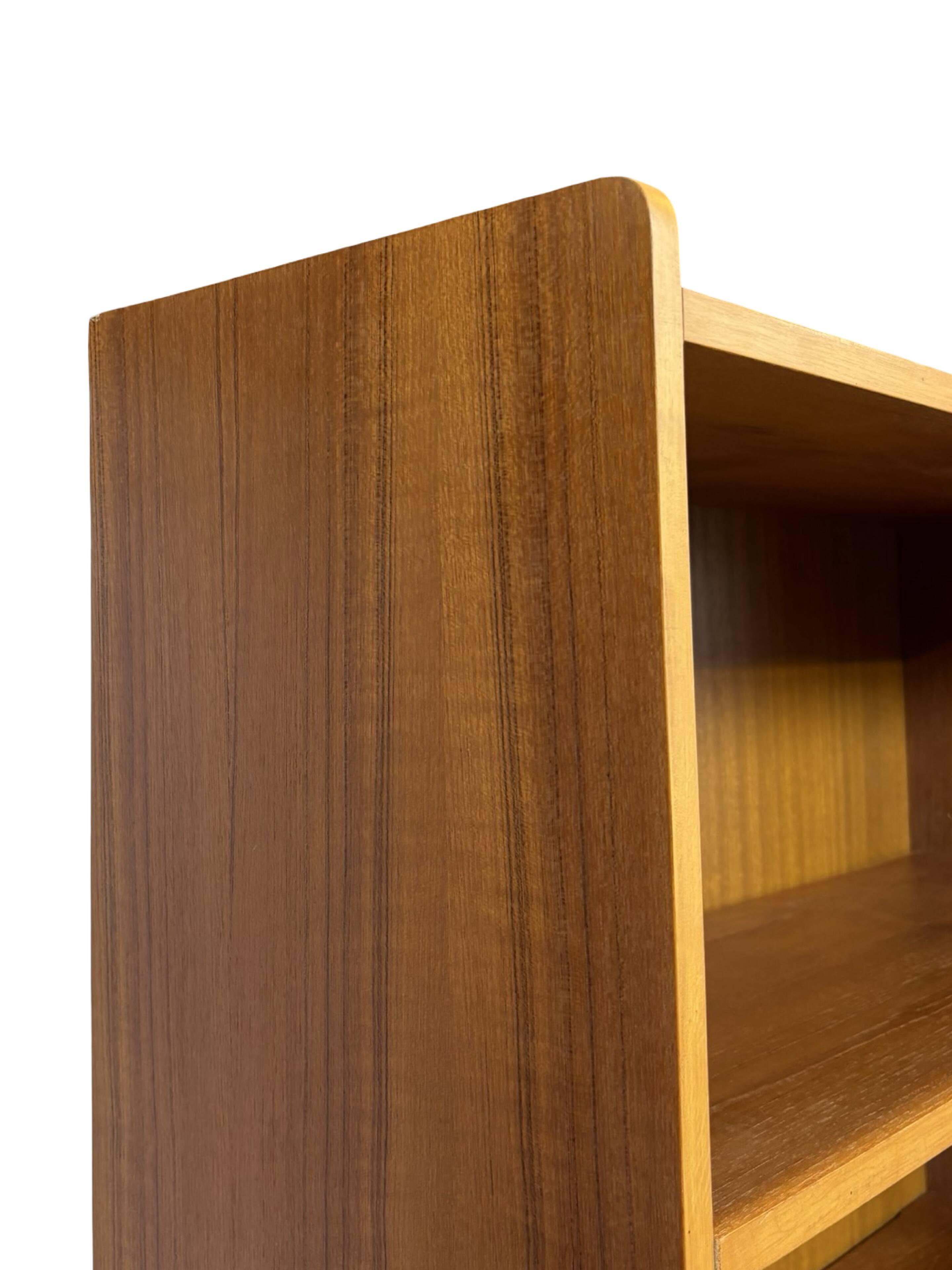 Large vintage teak bookcase, Danish design, 1960s