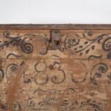 Ancien coffre en bois massif (Année 1830) #34