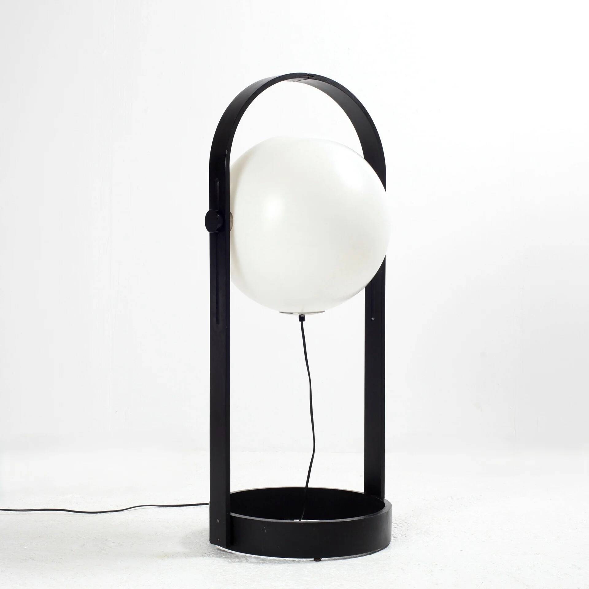 1960s large plywood and perpex floor lamp by Temde Switzerland