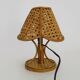 Lampe en bambou rotin cannage. Italie Années 50 60