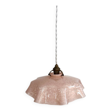 Clichy pink opaline pendant light