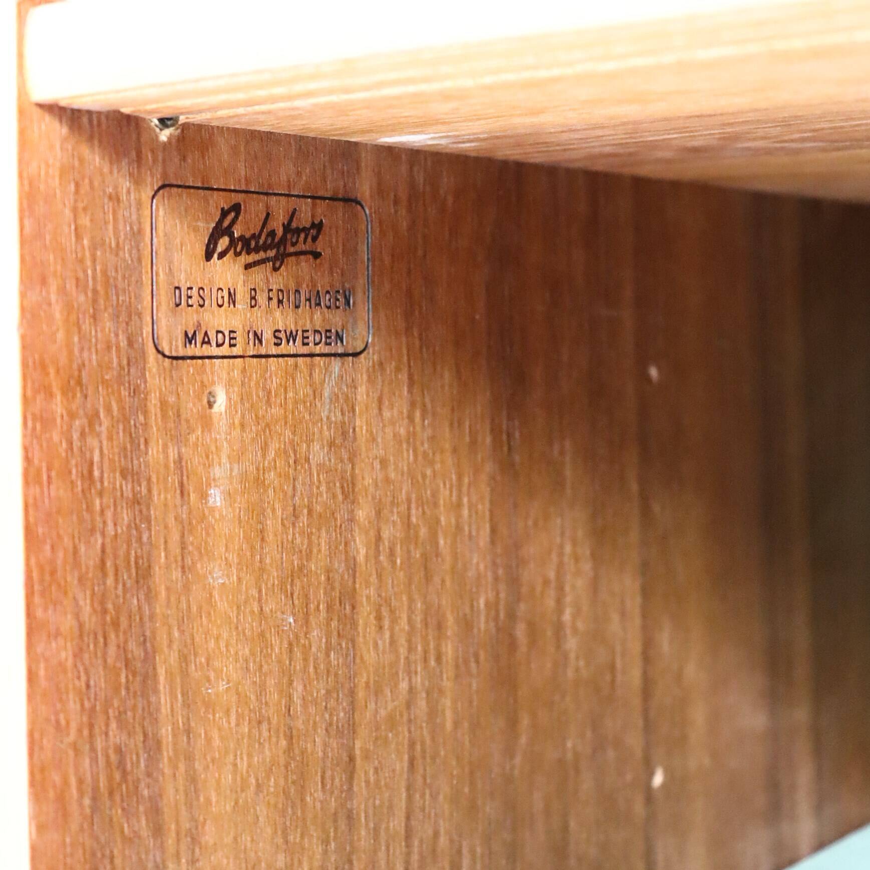 Pair of Scandinavian teak bookcases from the 60s