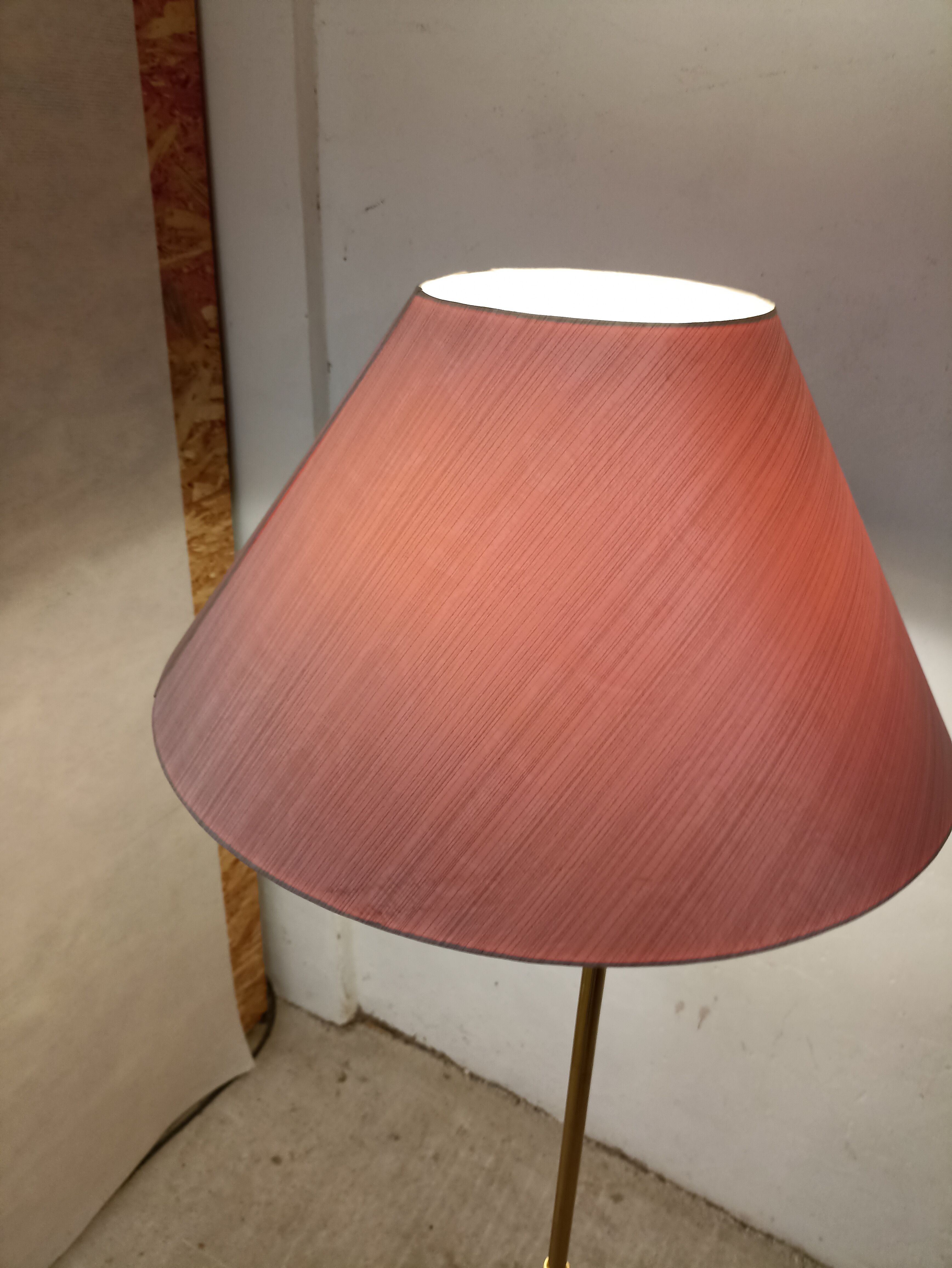 Solid brass floor lamp