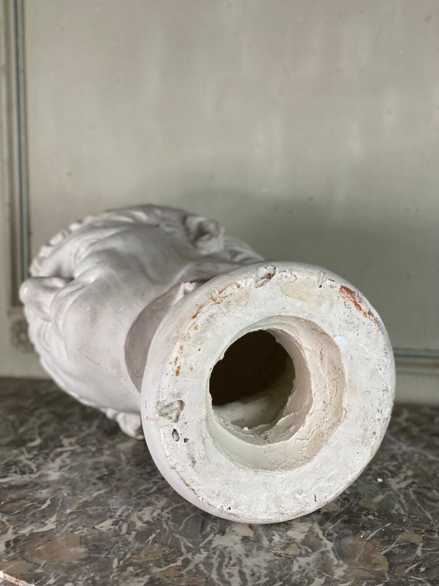 Plaster bust of a Roman emperor