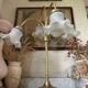 Vintage 4-light brass lamp