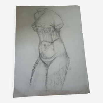 Study, drawing, nude