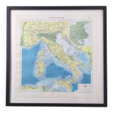 Italy Europe Venice vintage map 43x43cm from 1950