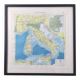 Italy Europe Venice vintage map 43x43cm from 1950