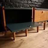 Pair of vintage bedsides