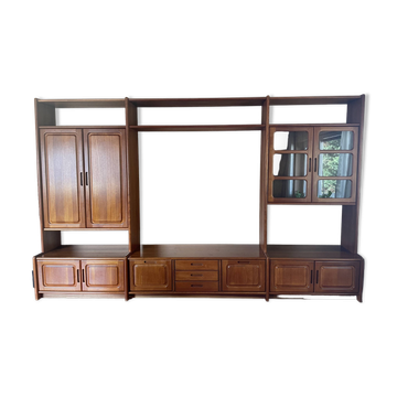 Système d'étagères danish design, teck, style scandinave par dyrlund