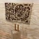 1970 modernist wall tapestry in wool signed