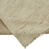 Handwoven Tribal One of a Kind 175 cm x 236 cm Beige Wool Carpet