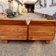 Canape seltz orme et cuir design 1960