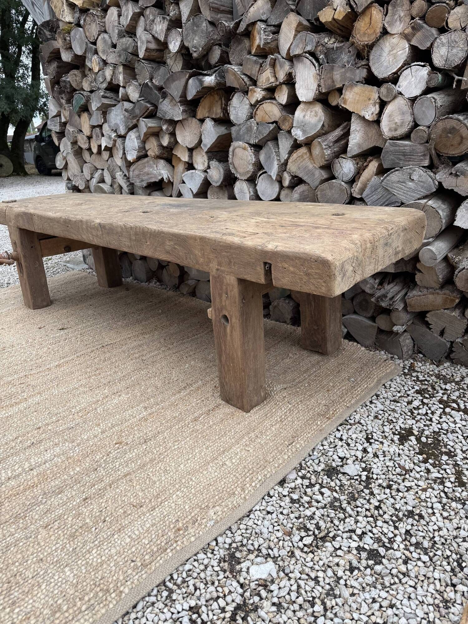 low carpenter's bench / TV stand bench