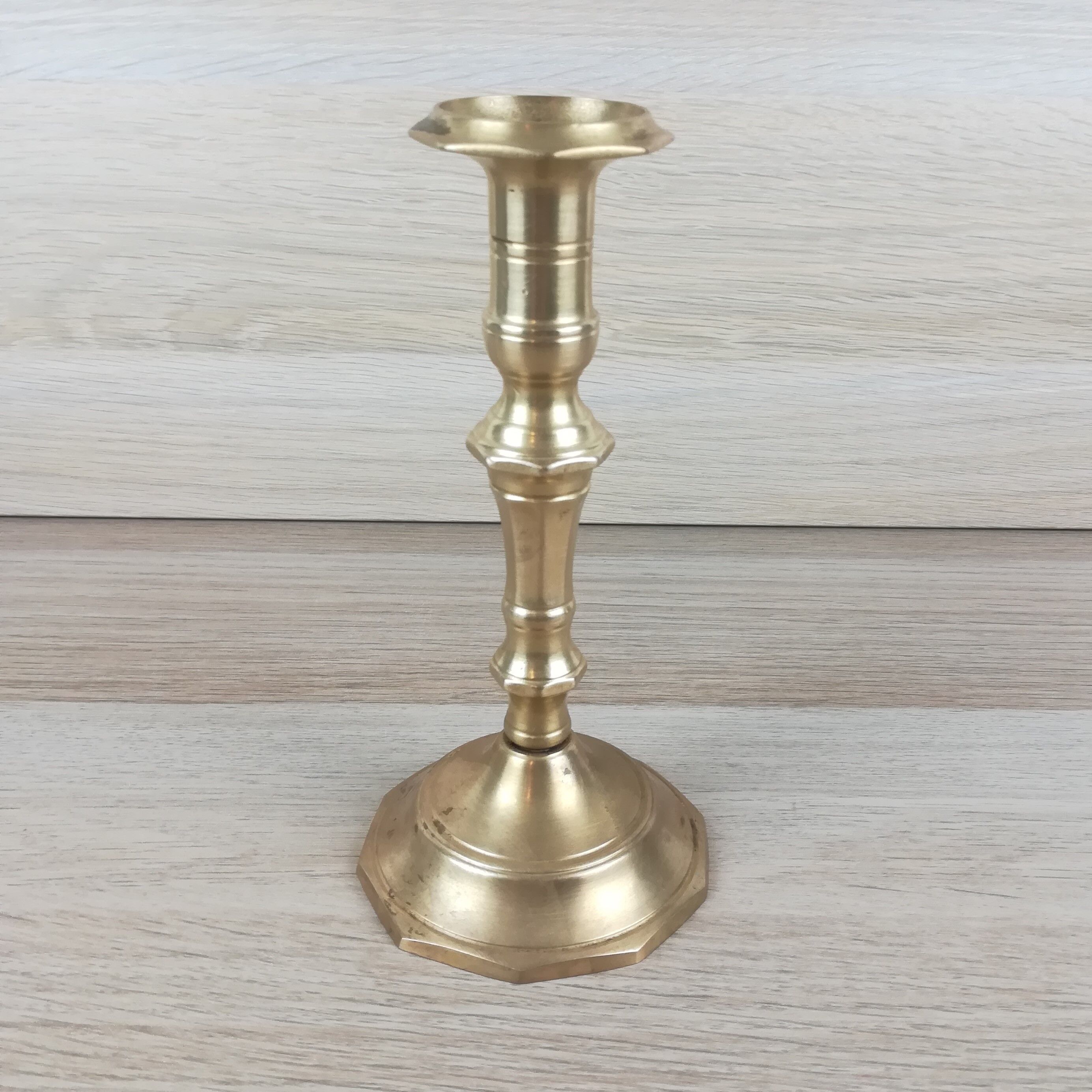 Brass candle holder h19cm