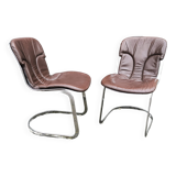 Pair of designer chairs from Cidue Italy