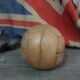 Vintage leather soccer ball