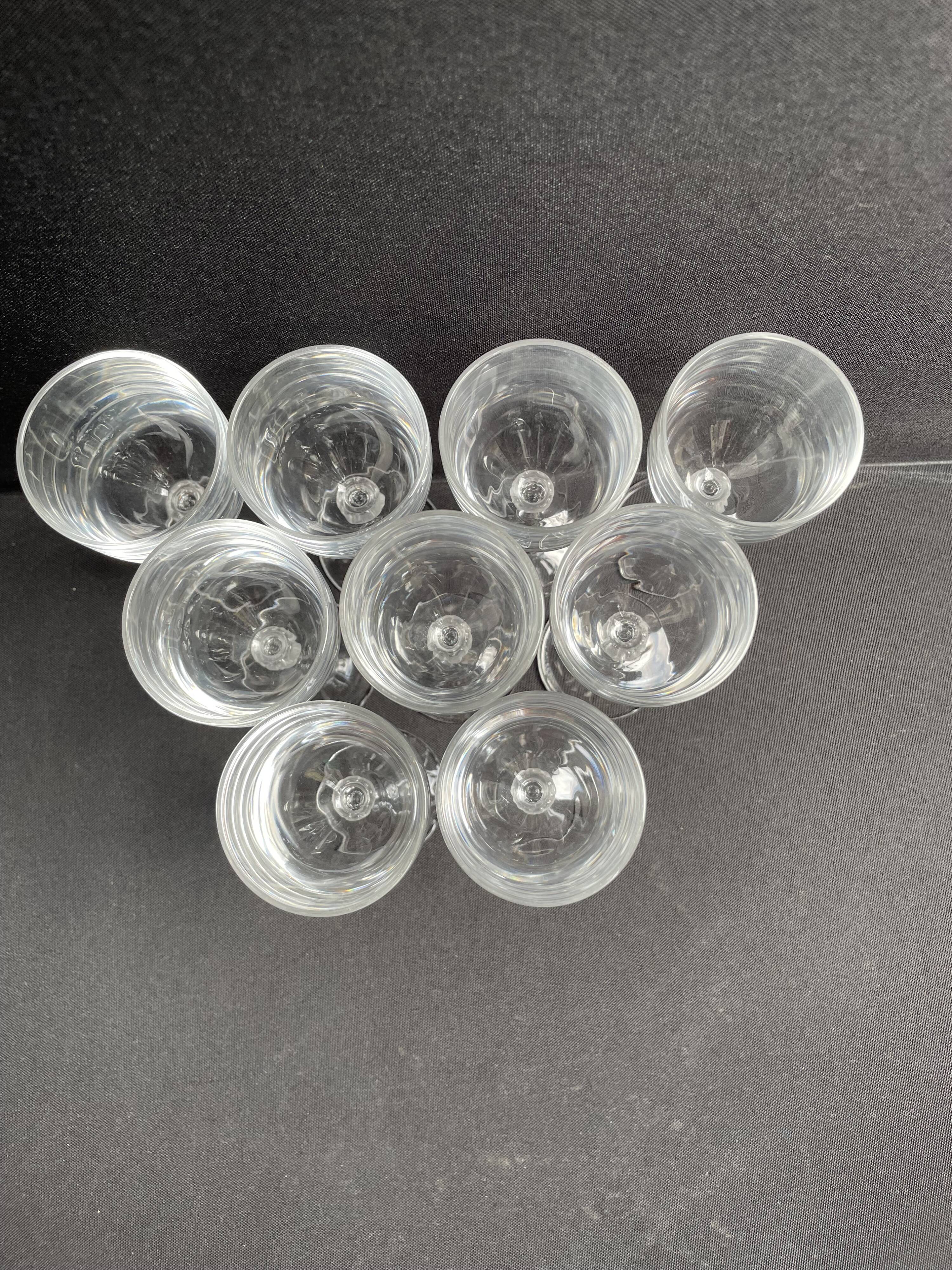 9 crystal port glasses – Lalique taste