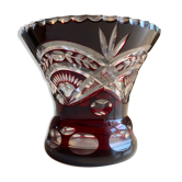 Bohemian crystal vase