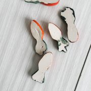 set of ceramic carrot knife holders