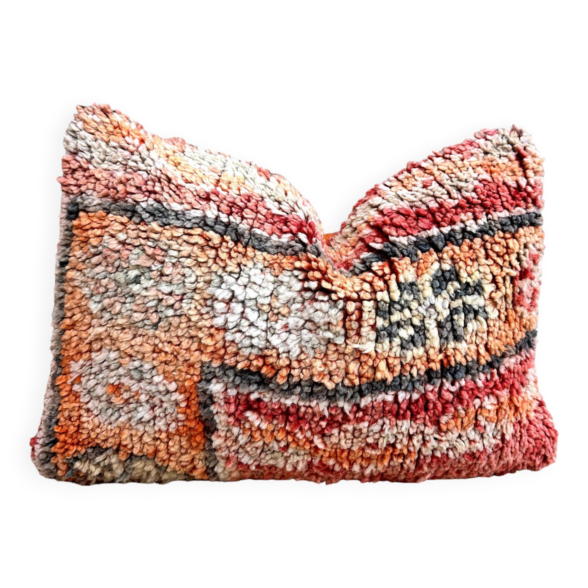 Vintage Moroccan, Berber bujaad pillow, decorative pillow, Berber cushion.