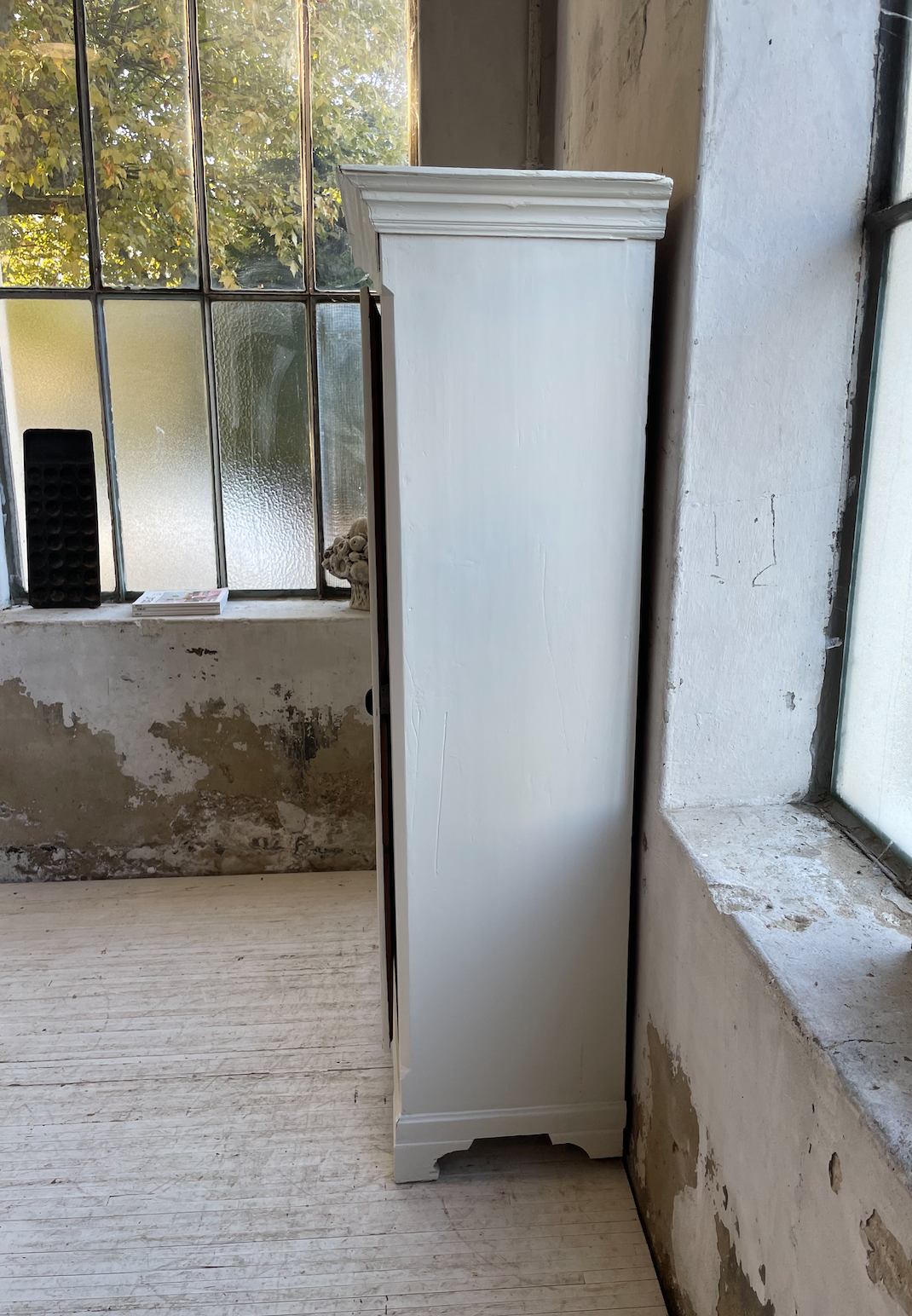 White cutter cabinet