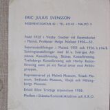 Eric Julius Svensson, Composition moderne suédoise, années 1970, huile sur toile, encadré