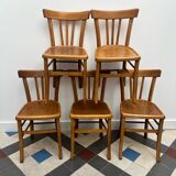 Suite of 5 bistro chairs.