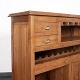 Vintage bar cabinet, bottle rack, with drawers