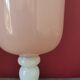 Opaline pink vase glass
