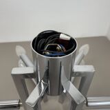 Modernist Huge chromed SPUTNIK Sciolari Style Ceiling Light, Italy, 1970s