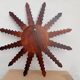 Spanish sun mirror in solid wood – 1960s, without gilding.
