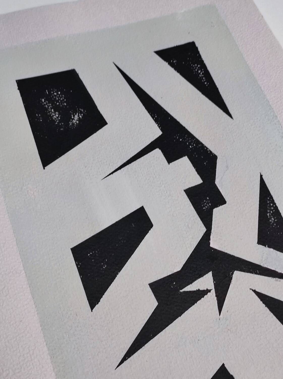 Modern geometric painting