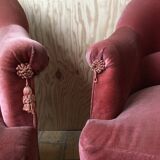 Pair of toad armchairs