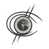 Vintage Bayard iron and brass clock 1960