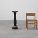 Antique Black Belgian Marble Column, France ca. 1900