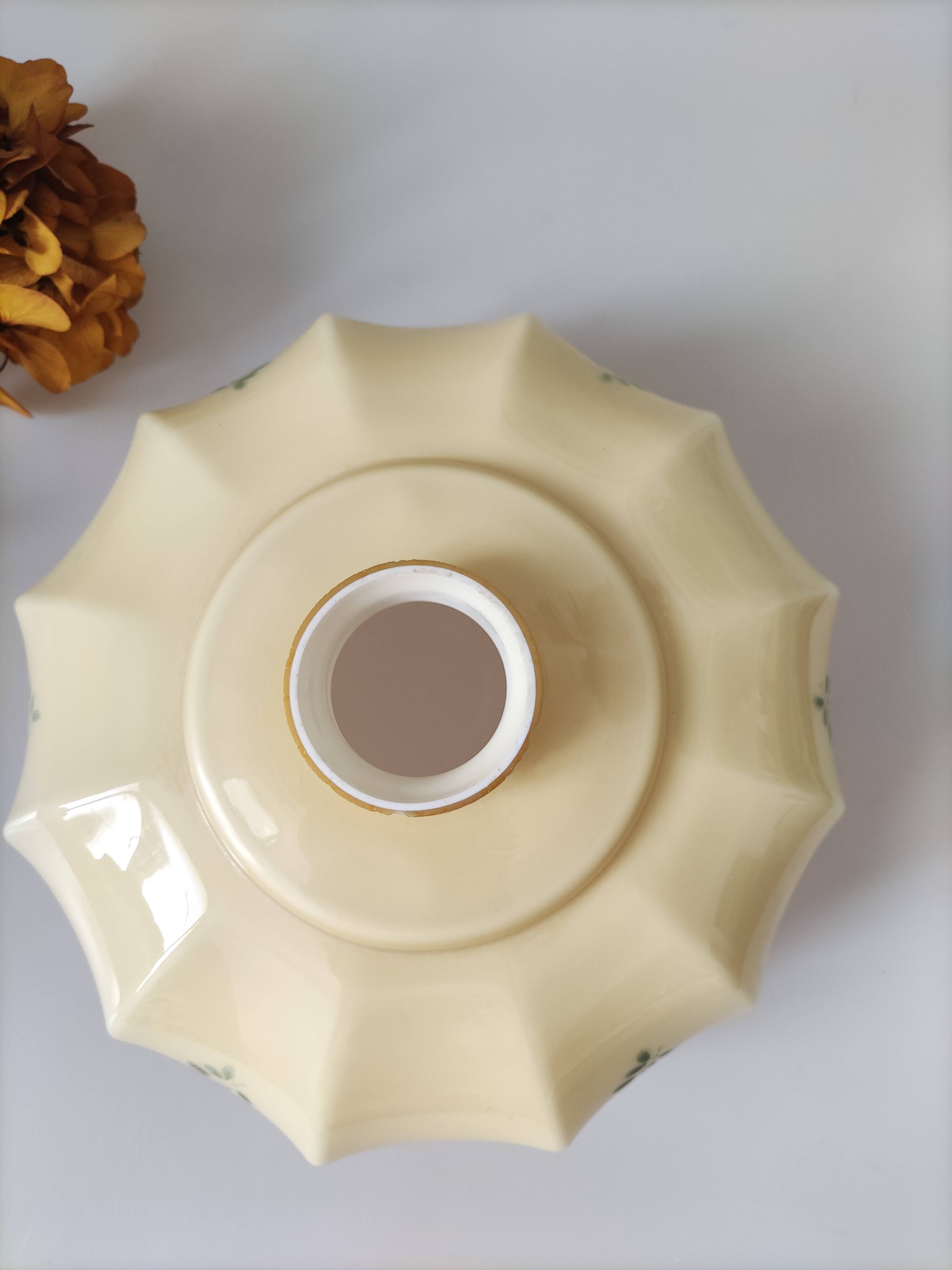 Opaline vintage hanging lamp