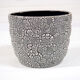 Black earthenware pot cover