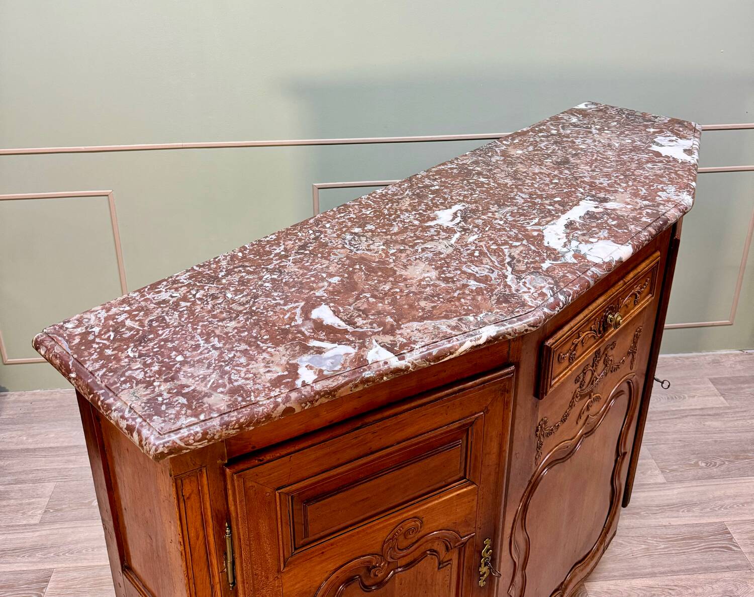 Buffet With Cut Sides In Cherry Wood From Louis XV XVIII Eme Century
