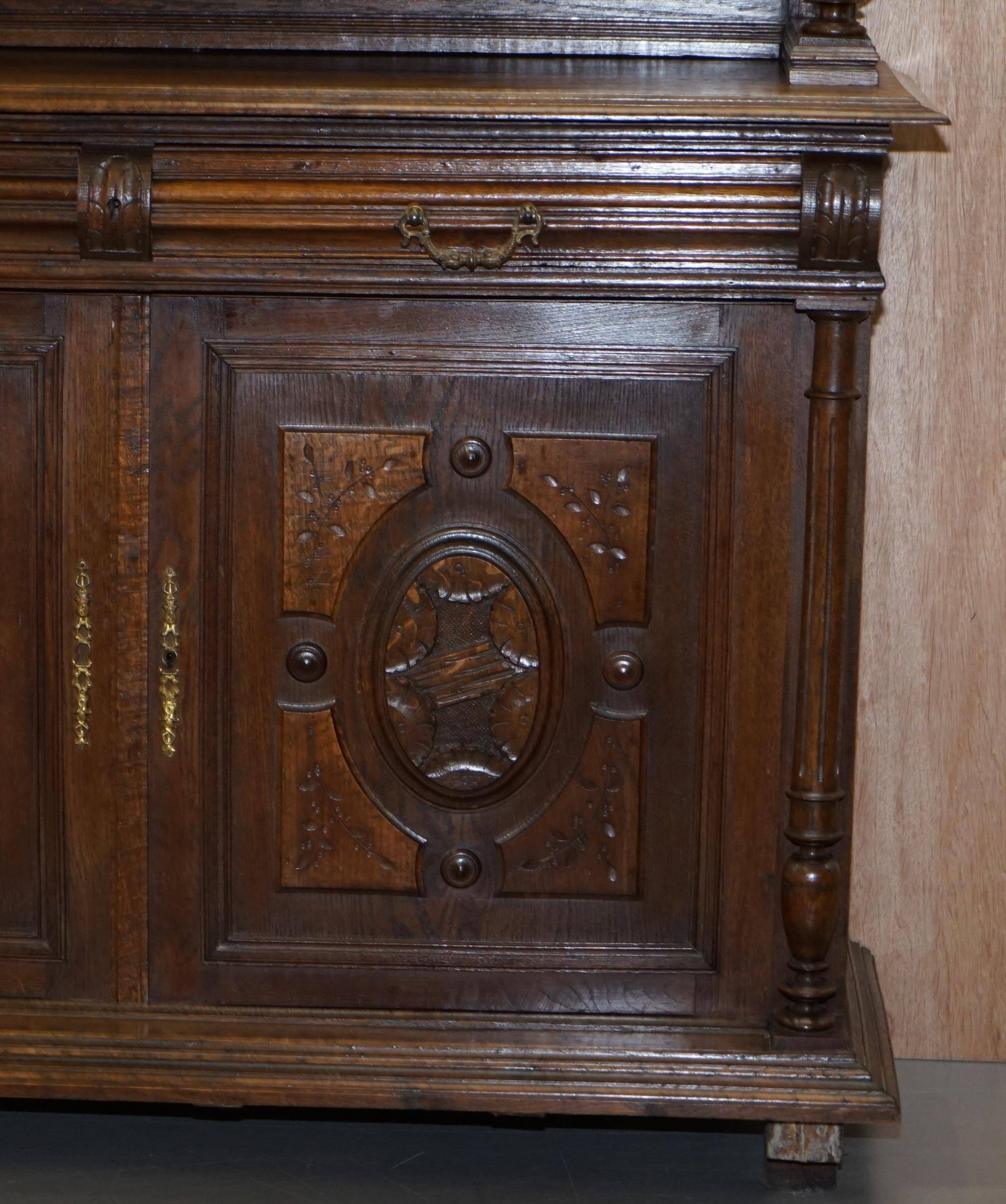 Dutch Carved Oak Wardrobe Early 19th Century
