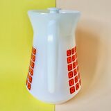 Vintage orange and red 70s arcopal spirit