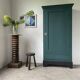 Green hosiery cabinet