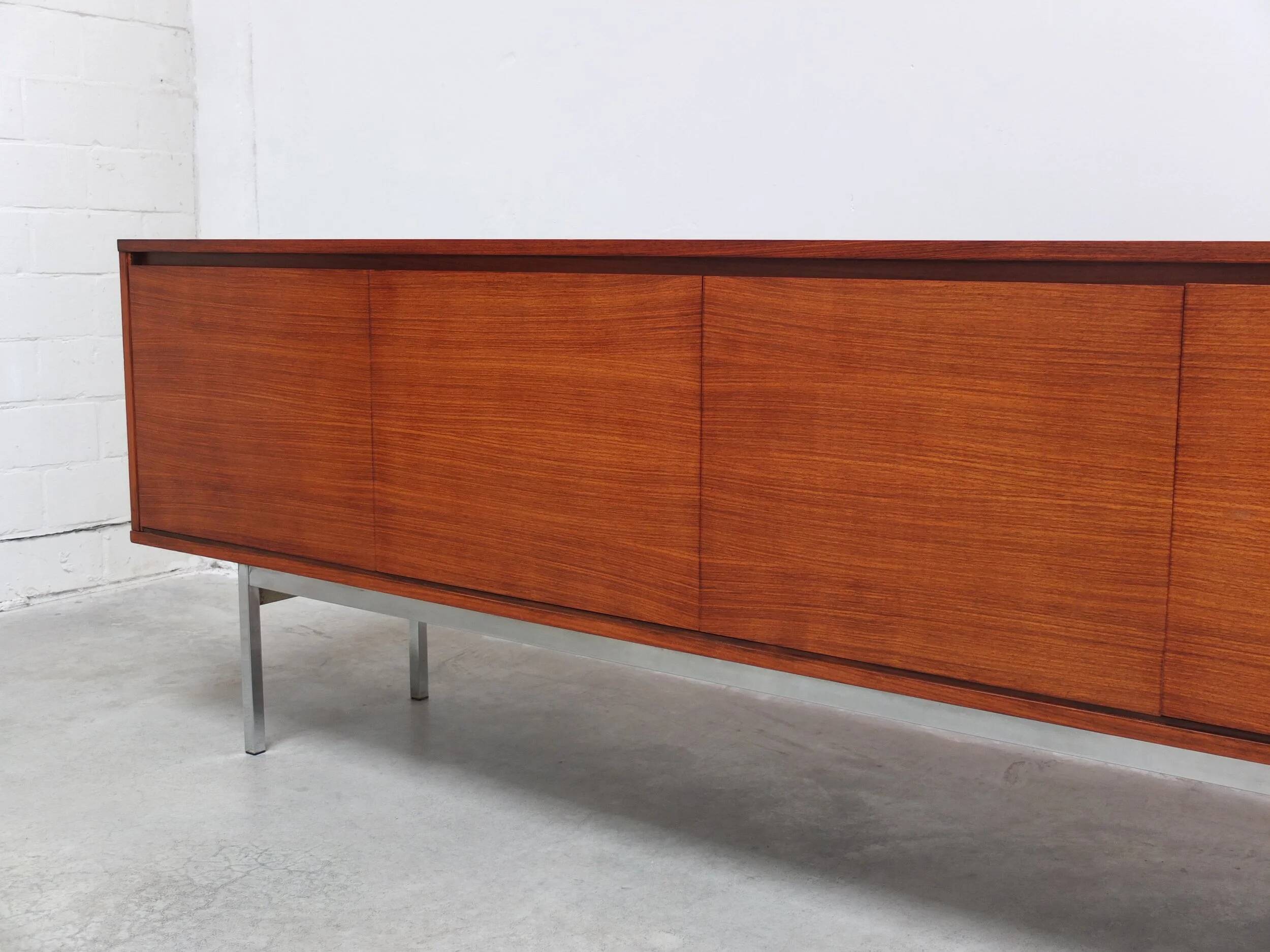 Large minimalist sideboard by Meubelfabriek Aurora, 1960s