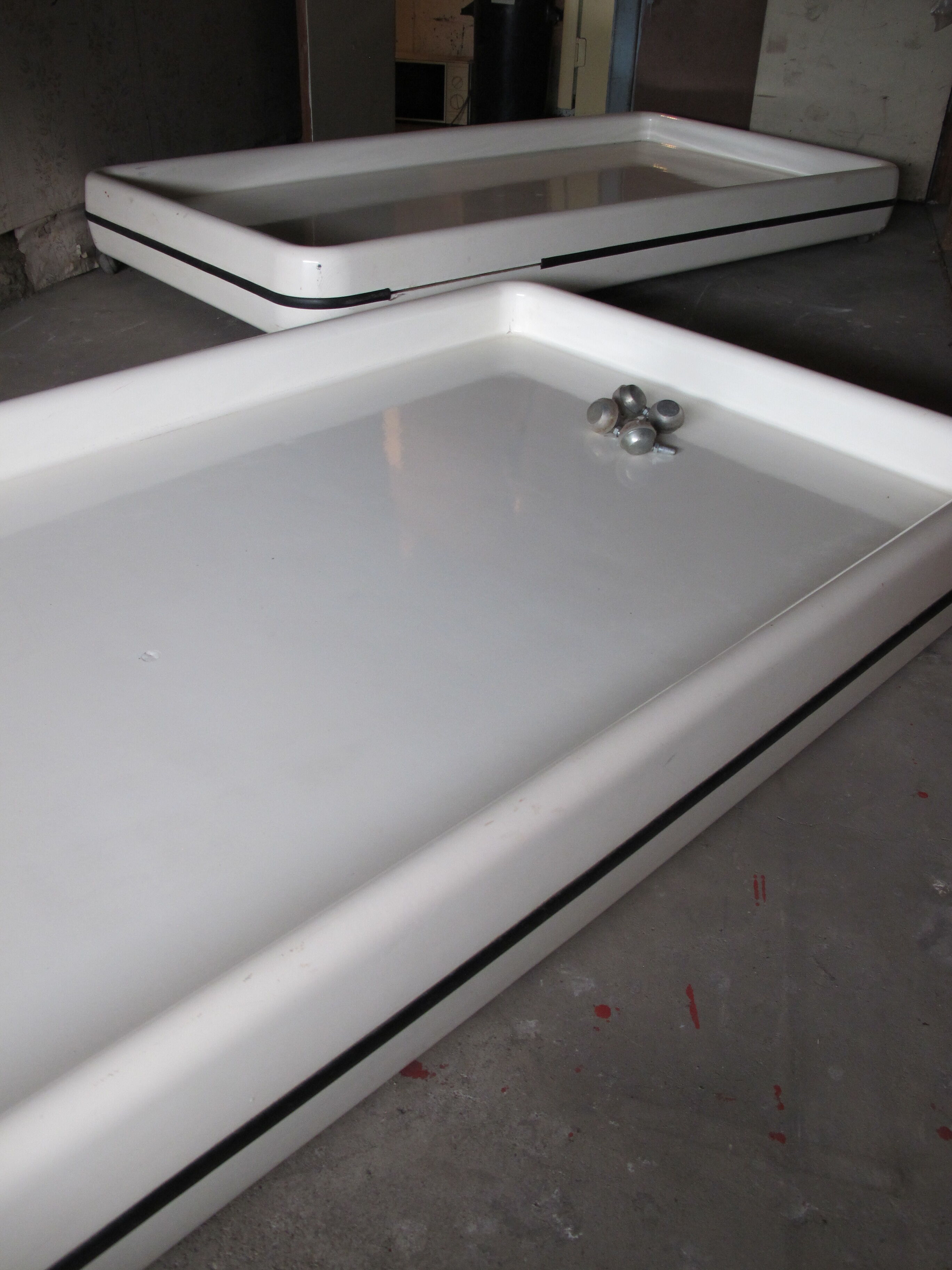 Pair of single beds of the 1970s designer Marc Held