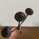 Brutalist Iron Candle Holder Circa 1970 Vintage