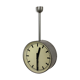 Double sided railway clock from pragotron, 1970