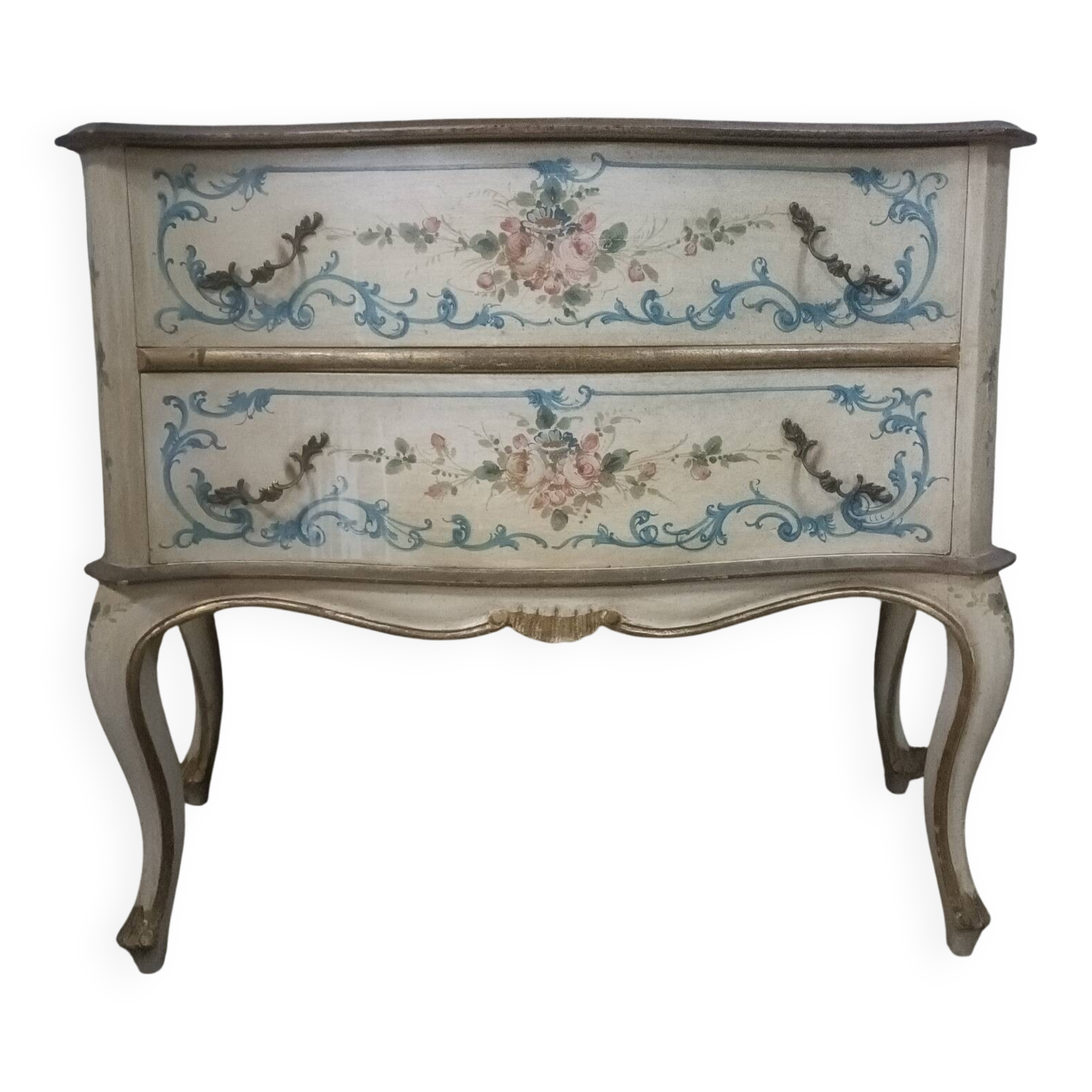 Italian painted chest of drawers