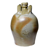 Small old oil jar 19th century French craftsmanship Puisaye