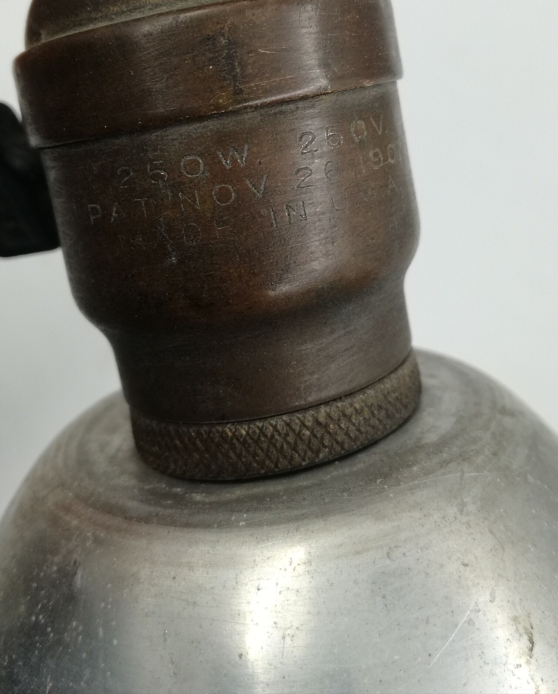 Art deco lamp in brass and bronze 20/30s